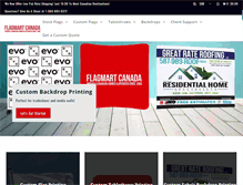 Tablet Screenshot of flagmartcanada.com